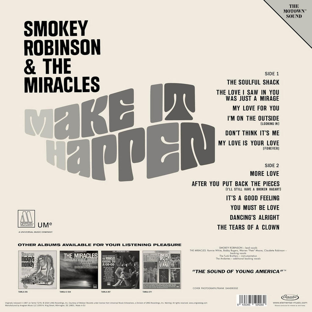 Smokey Robinson & The Miracles - Make It Happen (Mono) ( VINYL )