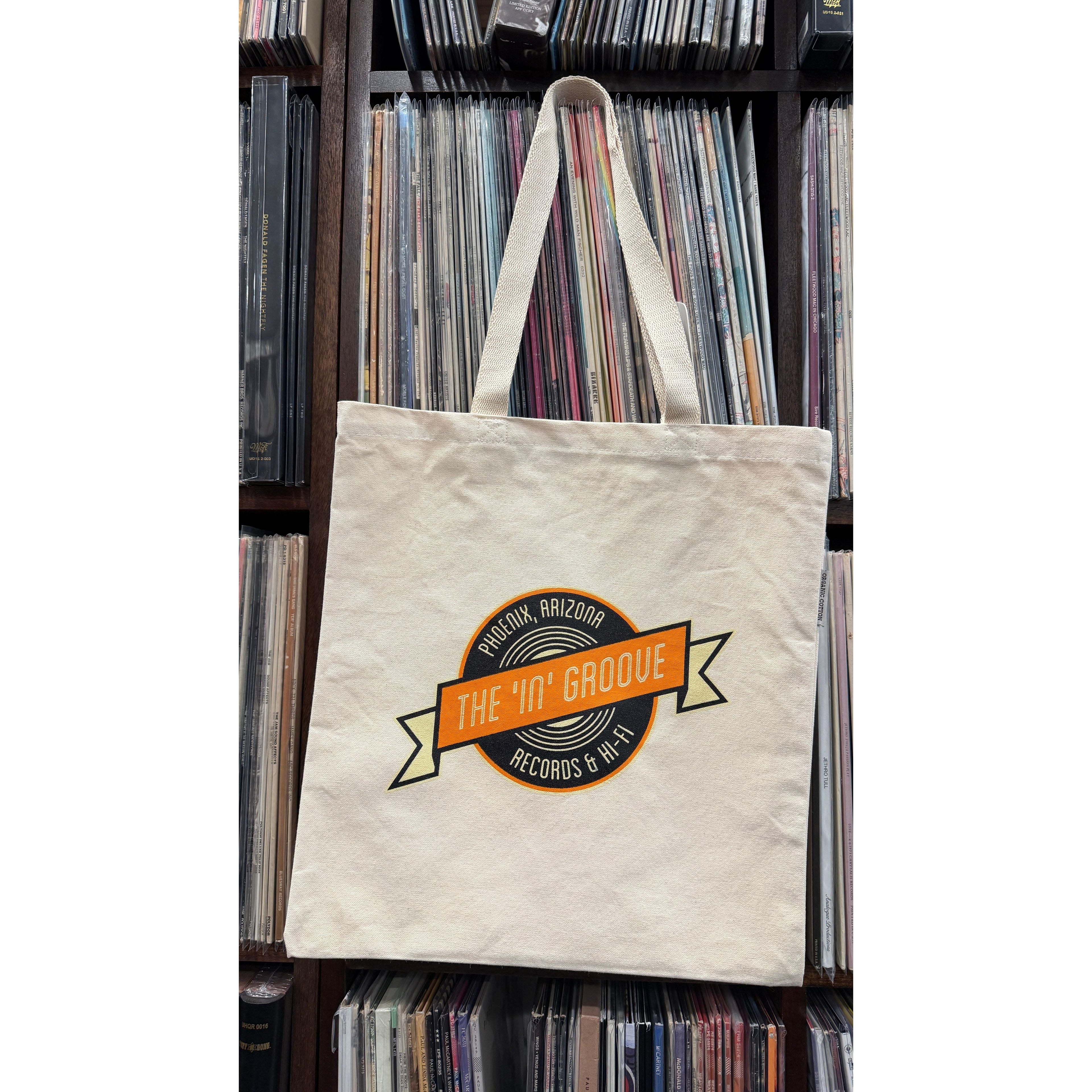 The 'In' Groove Record Store Tote Bag
