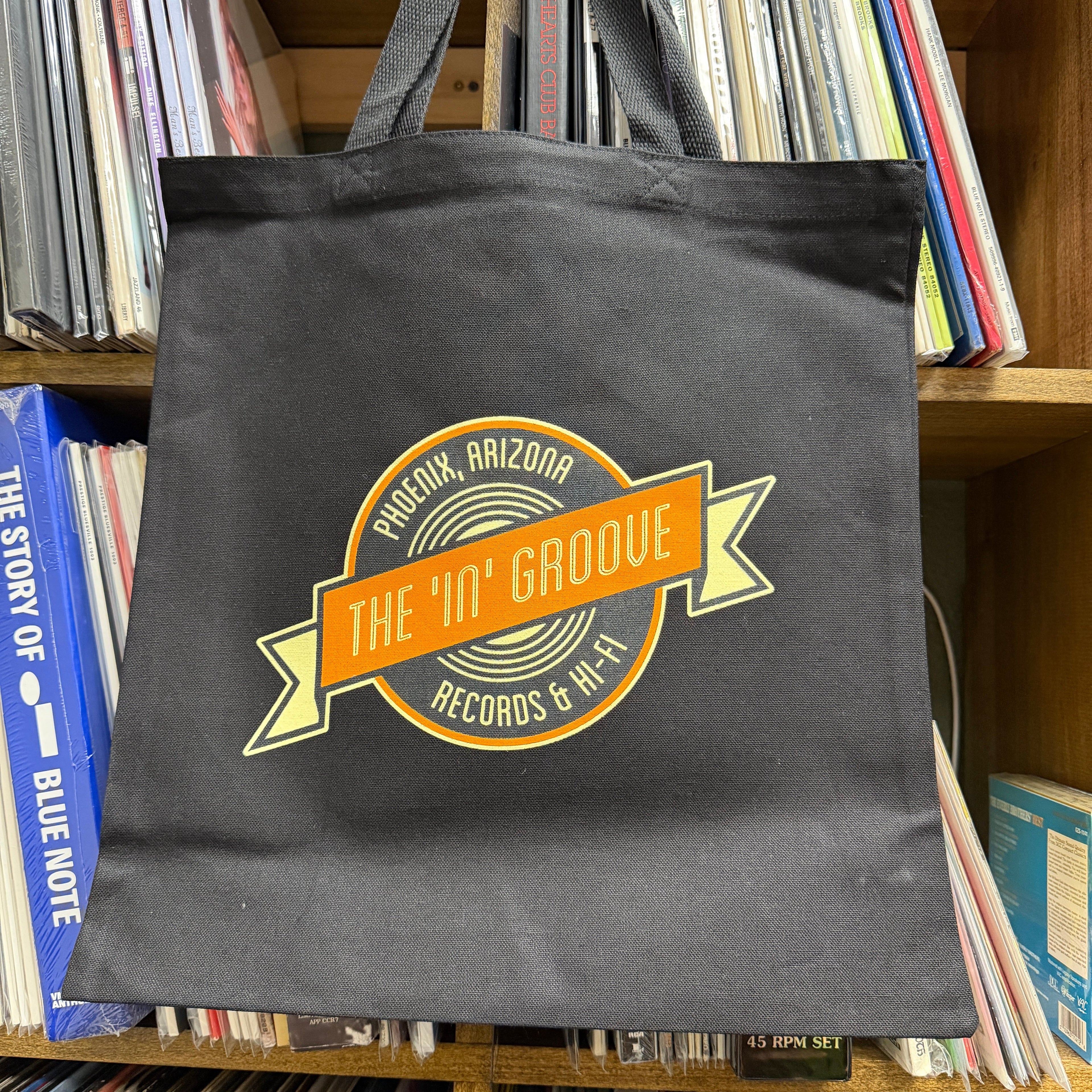 The 'In' Groove Record Store Tote Bag